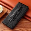 Магнитный чехол-книжка из натуральной крокодиловой кожи для Samsung Galaxy S24 S23 S22 S21 S20 FE Ultra Plus, всесторонний чехол