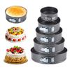 1Pcs 12/16/20/24/28cm Springform Cake Pan Carbon Steel Non Stick Leakproof Cake Baking Pans with Removable Bottom Round Mold