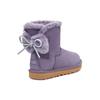 UGG Женские теплые, прочные, двухслойные кожаные ботинки Bailey с круглым носком, короткие, фиолетовые 1127130-LMV