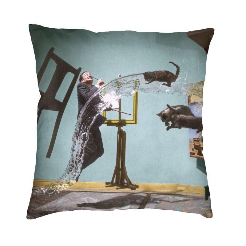 The Persistence Of Memory Cushion Cover 45X45Cm Salvador Dali Painting Art Velvet Cute Pillow Cases For Sofa Home Decor