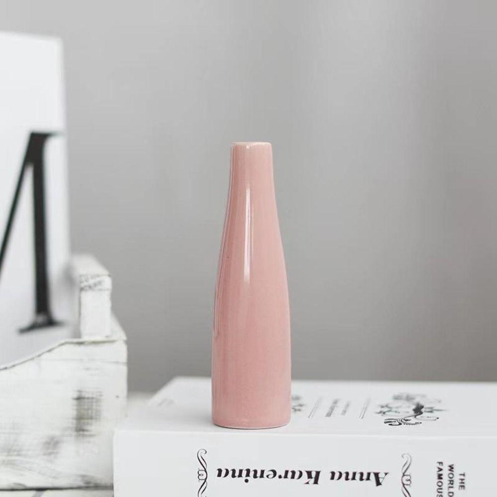 Creative Aromatherapy Bottle Ceramic Hydroponic Flower Holder Flower Pot  Dried Flower