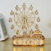 Cell Brain Mood Light Music Box Music Box 3D Wooden 3D Puzzle Ferris Wheel, Korean Popular Puzzles
