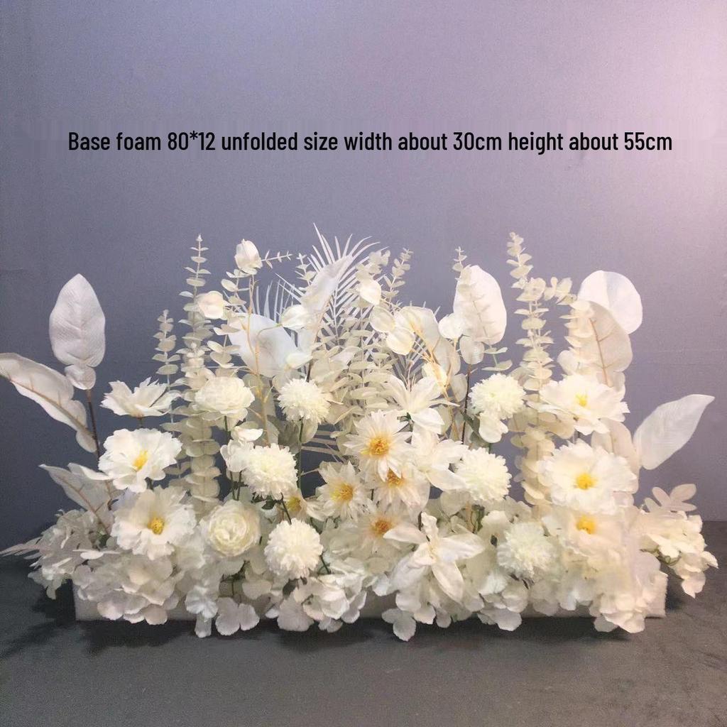 Большой набор для украшения свадебной дорожки и Т-сцены из шелковых цветов