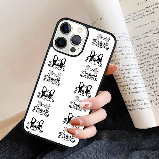 Чехол для телефона Французский бульдог Для iPhone 17 Air 16 15 14 plus 11 12 13 pro max чехол Оболочка Fundas