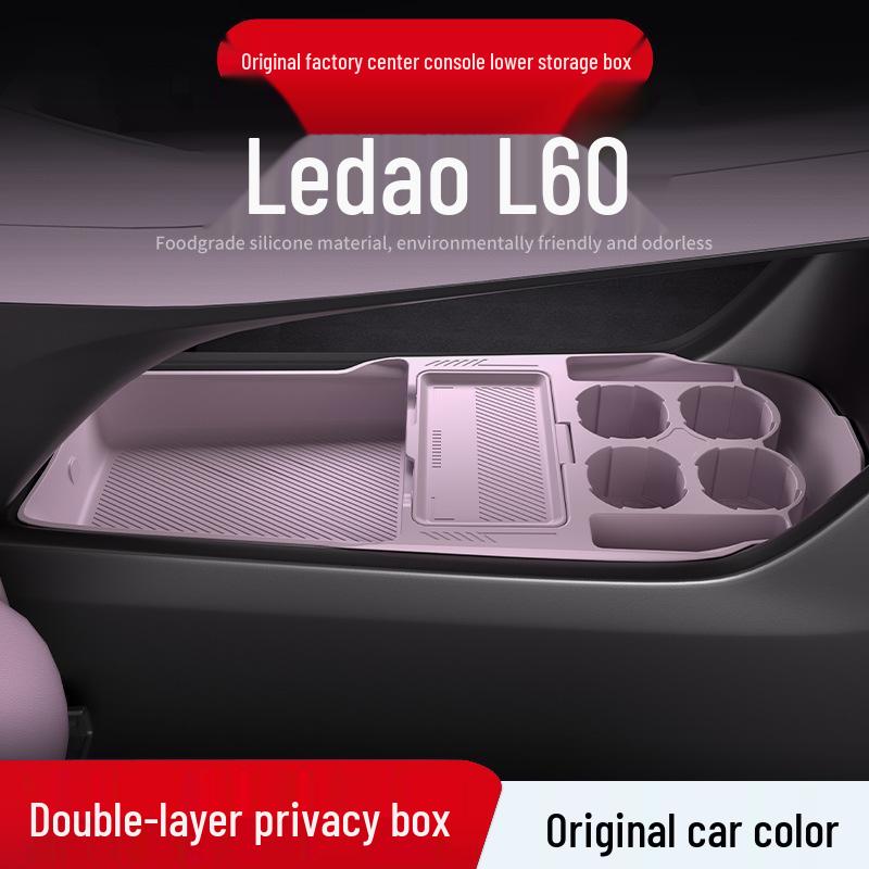 L60_L90 Silicone Center Console Storage Organizer for Cars