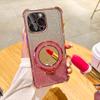 Glitter Makeup Mirror Holder Phone15promax Mobile Phone Case Apple 14 Four-corner Airbag Anti-drop 13 Soft Cover 2