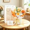 Luxurious Rose and Lily Bouquet – Knitted Floral Valentine's or Birthday Gift for Girlfriend