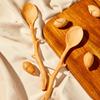 1 шт. креативная ложка из бука с длинной ручкой, ложка в форме ветки, ложка для перемешивания кофе, ложка для супа, посуда для кухни