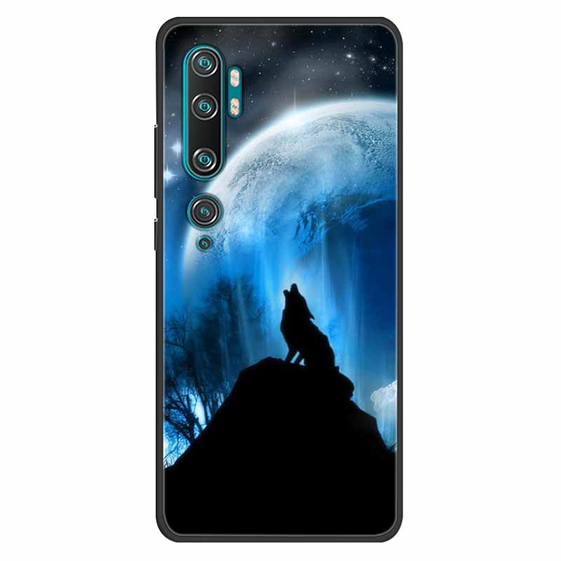 Чехол для Xiaomi Mi Note 10 Силиконовый Мягкий Сова Лев ТПУ Модный Задний Чехол Для Xiaomi Mi Note10 Чехлы Защитные Печатные Чехлы