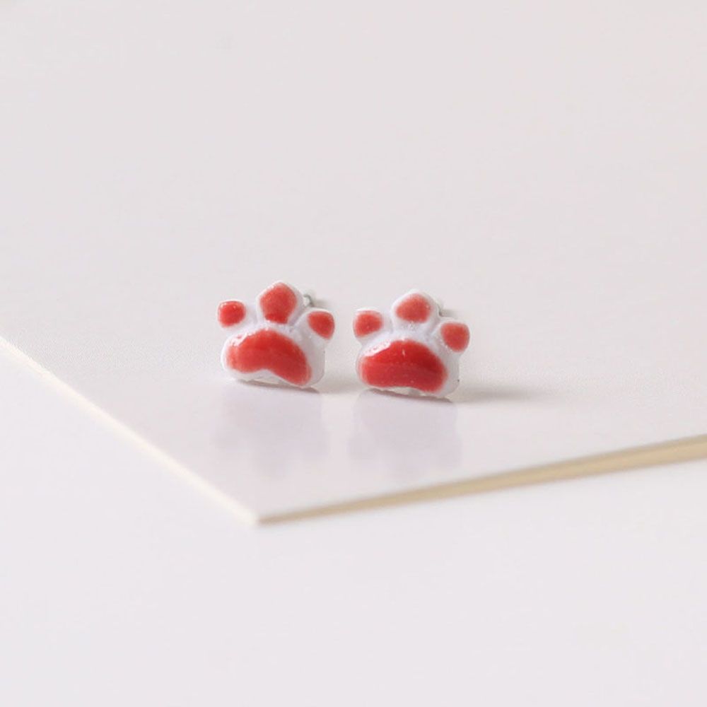 Cartoon Cat Claw Ceramic Small Cute Fashion  Accessories Drop Earrings Party Jewelry Stud Earrings