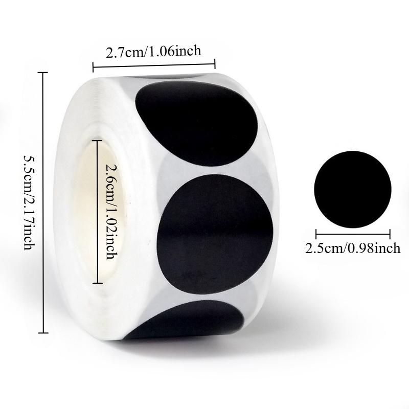 500pcs/1roll Colored Dot Stickers Circle Color Coding Labels 8 Colors Item Marking Colorful Coding Label Sticker for Office Home