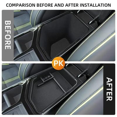 Для Kia EV6 EV 6 2025 2025 2025 2025 2025 LHD Органайзер Бокс подлокотника Лоток для хранения Центральная консоль Укладка Аксессуары для интерьера