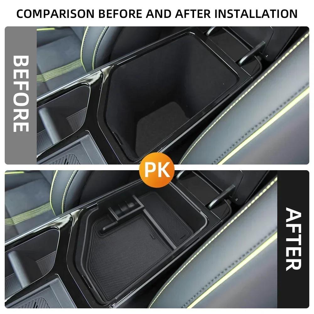 Для Kia EV6 EV 6 2021 2022 2023 2024 2025 LHD Органайзер Подлокотник Ящик Лоток для Хранения Центральная Консоль Аксессуары для Интерьера
