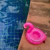 20-1PCS Flamingo Cup Holder Swimming Pool Water Float Inflatable Drink Cup for Pool Drinkware Tray Pink Bird Party Decoration