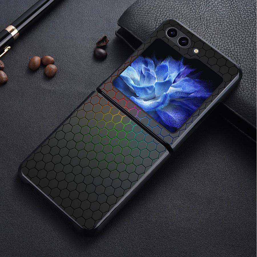 Задняя крышка телефона Funda Чехол для Samsung Galaxy Z Flip 7 6 5 4 3 Flip6 Flip3 Flip4 Flip7 FE Flip5 Углеволокно