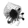 Feather Mesh Top Hat Headband Easy To Wear Style Headgear Daily Party Matching Lady Hair Accessories