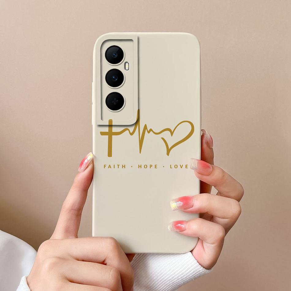 For Realme C65 4G Phone Case Butterfly Cat Ultra Thin Liquid Silicone Camera Protection Back Cover For Realme C 65 Funda Carcasa