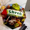Shrek Umbrella with Automatic Open/Close & Self-8-Rib Heavy-Duty Umbrella, Compact Travel Umbrella Suitable for Outdoor