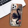 Чехол для телефона Black Swan Noble для Apple iPhone 11 12 13 15 14 Pro 7 XR X XS Max 8 Plus + Mini SE с индивидуальным принтом, мягкий чехол