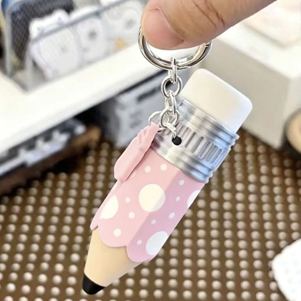 3D Printed Pencil Keycap Keychain Fidget Toy Stress Relief Fidget Clicker Pencil Bag Charm