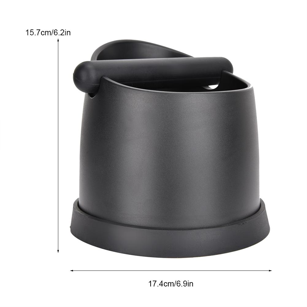 Large Plastic Coffee Knock Out Box Espresso Coffee Grounds (Black)