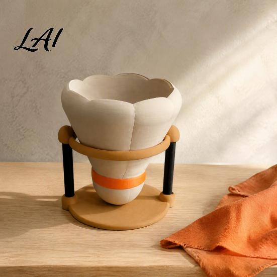 Unique Gift for Students 3D Printed Badminton Pen Holder Desktop Stationery Organizer Creative Desk Makeup Brush Storage Container Cup Office