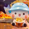 Official Yier And Bubu PopcornShaped Bucket Action Figure Trendy Doll Garage Kit Desktop Ornament Toy Girl Birthday Gift