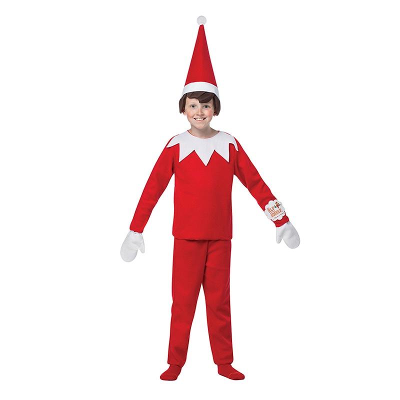 Soft And Breathable Cotton Elf On The Shelf Costume For Halloween