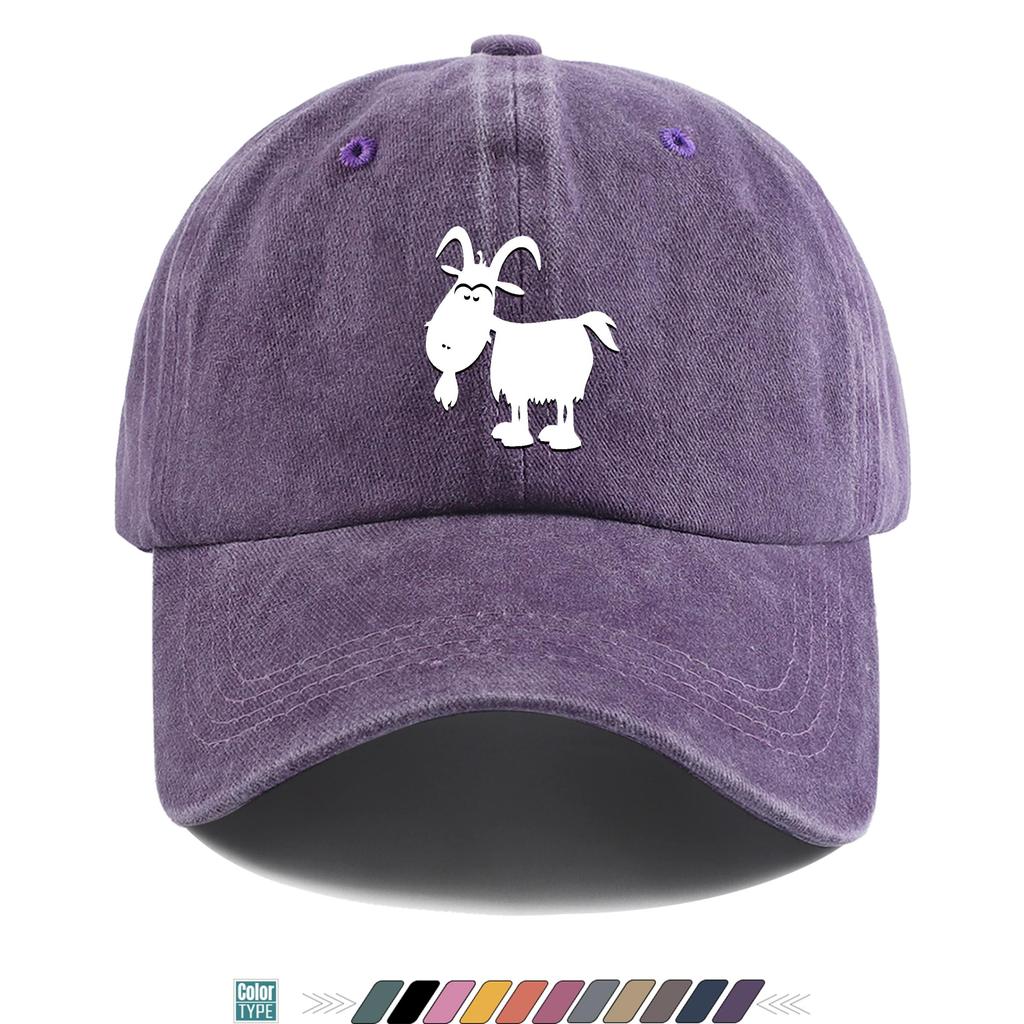 Simple Style Goat Print Truck Hat Is Comfortable, Breathable, Fashionable and Beautiful