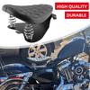 Для Harley Custom Chopper Sportster Bobber Honda Yamaha 1 комплект Мотоциклетное ПУ кожаное одиночное сиденье с 3-дюймовым пружинным кронштейном Ретро