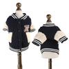 Thick Fleece Pet Baseball Jacket Dogs Cats Winter Warm Hoodie With Bear Embroidery XS To XL