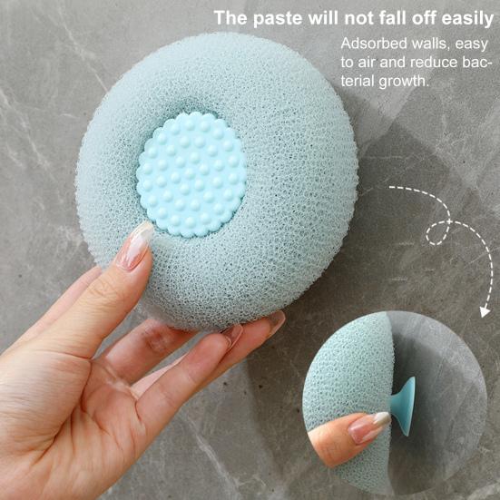 4 шт. шарики для ванны отшелушивающие щетки для душа супер мягкие массажные шарики для ванны с присоской для тела
