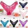 Women Sexy Lace See-Through Breathable Soft Briefs Panties Lingerie Underwear