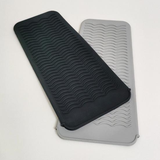 Силиконовый термостойкий коврик, выпрямитель для волос, плоский утюг, щипцы для завивки, волнистый дизайн, противоскользящие щипцы для завивки, теплоизоляционный чехол