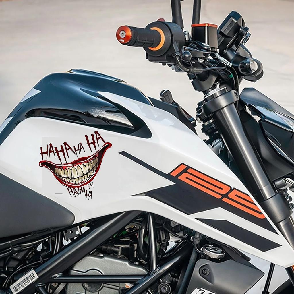 Наклейки с изображением рта клоуна HAHAHA для автомобилей Jeep, грузовиков, фургонов, внедорожников, мотоциклов, окон, стен, чашек, бамперов, водонепроницаемые наклейки для поделок