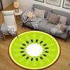 Boho Round Peacock Multicolor Rug Mat, Non-Slip Floor Mat for Office