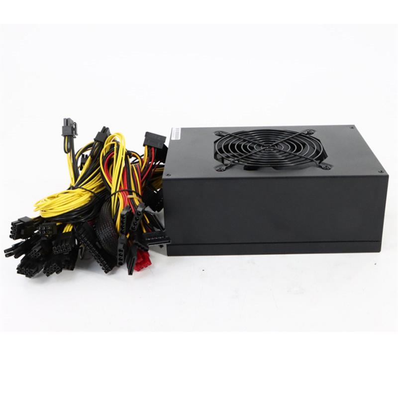 2400W 180V-240V Power Supply Support 8 Cards GPU For Miner ATX Computer
