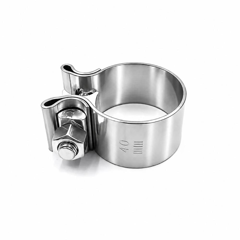 40-76mm Pipe Connection Hoop Stainless Steel Steel Pipe Clamp Strong Exhaust Pipe Clamp