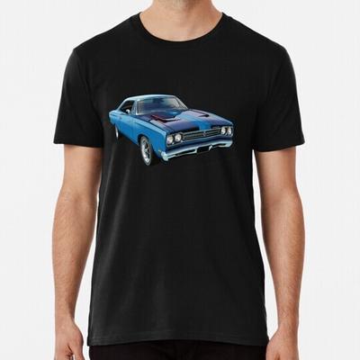 1969 Plymouth Roadrunner Синий Размер S-5XL Сделано в США Футболка Унисекс Футболка