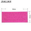Силиконовая форма с русским алфавитом для выпечки, размер: 24,8х10,5х0,6см