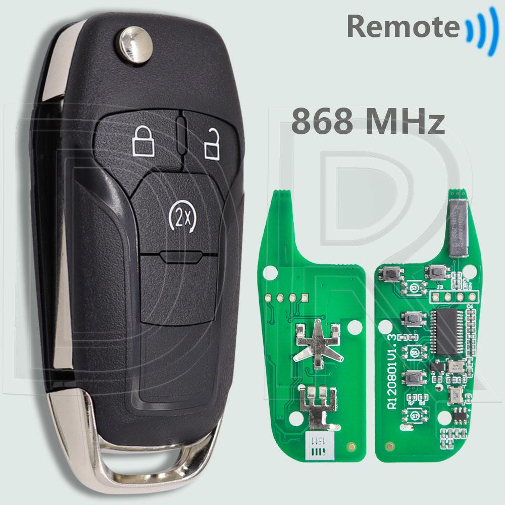 DR N5F-A08TDA 868MHz 902MHz ID49 Chip Replacement Car Remote Flip Key For Ford Ranger Raptor F150 F250 F350 F450 F550