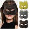 Realistic Half Face Mask Cartoon Masquerade Mask Ghost House Decor Eye Mask  Costume Party Supplies