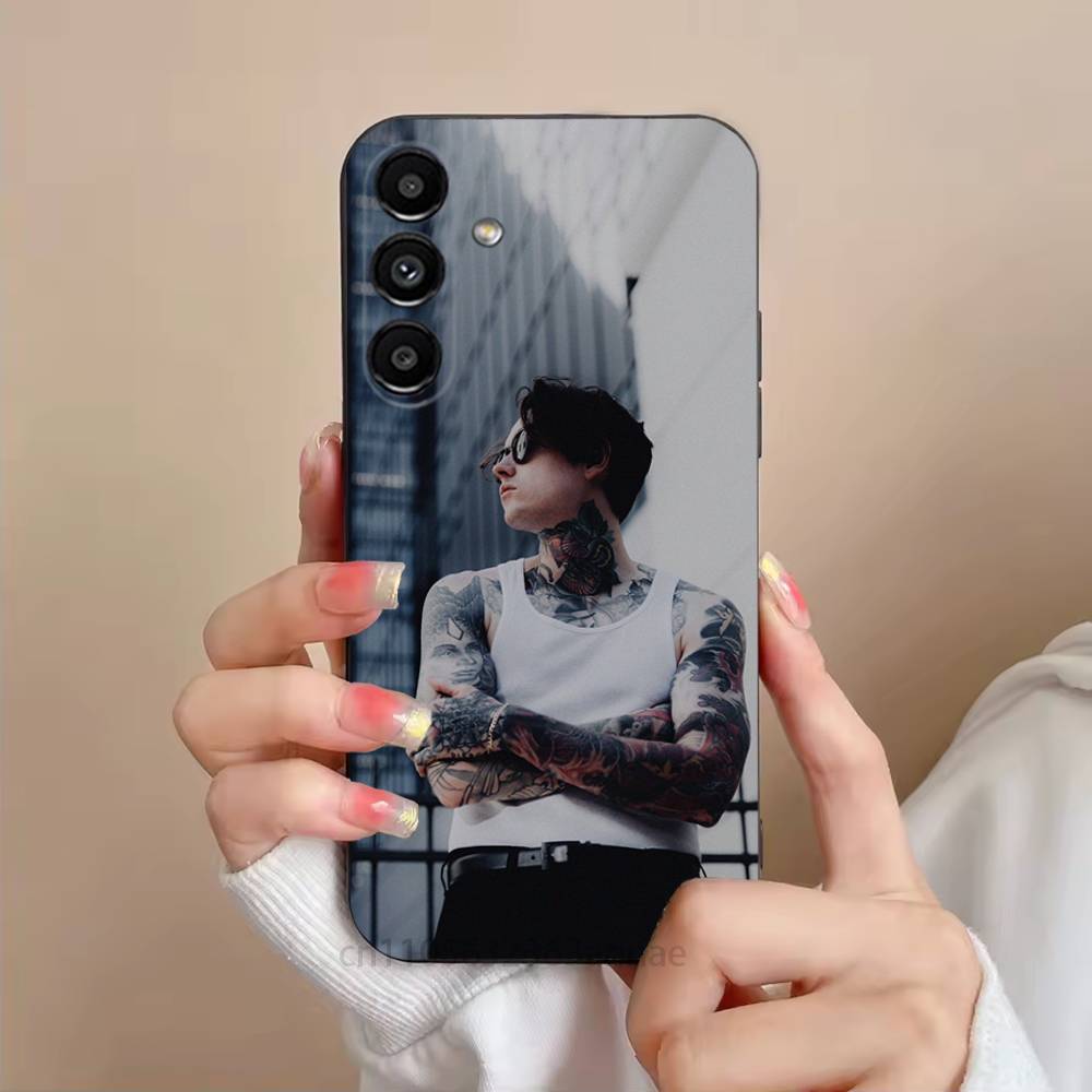 Чехол для телефона Bad O-Omens Band для Samsung S25,24,21,22,23,S30,Ultra,S20,Plus,Fe,Lite,Note,S10,S9,Черный Мягкий