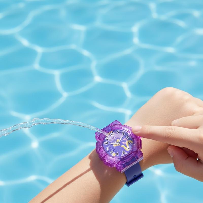 Wrist Watch Water Squirter Toy - Fun Prank for Summer, Pool & Beach Party Favors, Novelty for Kids & Adults