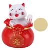 Solar Powered Lucky Cat Lucky Wealth Welcoming Cat Car Decor Desktop Cash Register Opening