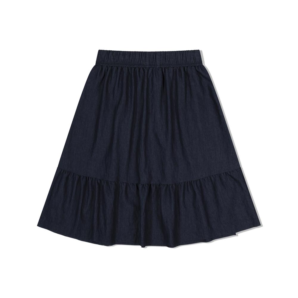 Moa Breeze Tiered Skirt (Navy)