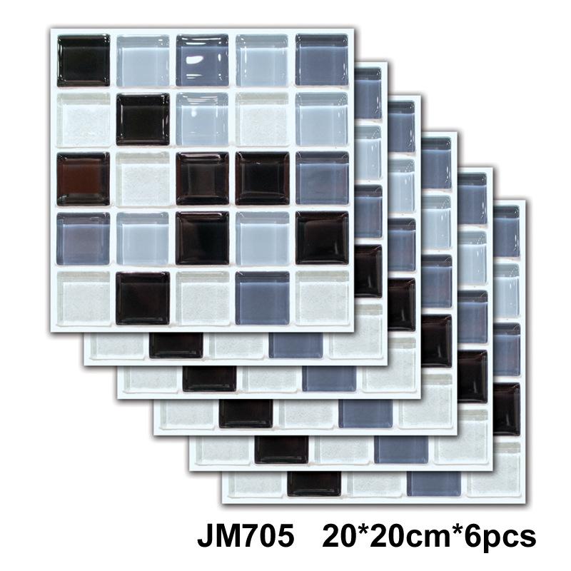 Самоклеящаяся мраморная настенная плитка - Водонепроницаемые наклейки для кухонных фартуков, ванных комнат, гостиных, Легко устанавливаются и снимаются