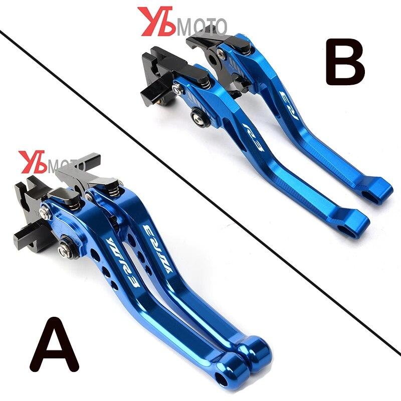 Тормозной рычаг YZF-R3, аксессуары для мотоциклов для YAMAHA R3 YZFR3 2015-2022, алюминиевые регулируемые рычаги тормозной муфты