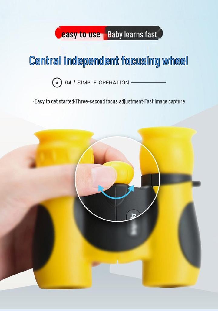 8x21 HD Kids Educational Handheld Binoculars: Outdoor Science Exploration
