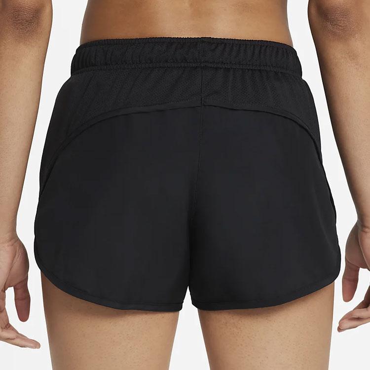 Nike Однотонные шорты для бега с логотипом Женские низ Черный DD5936-010